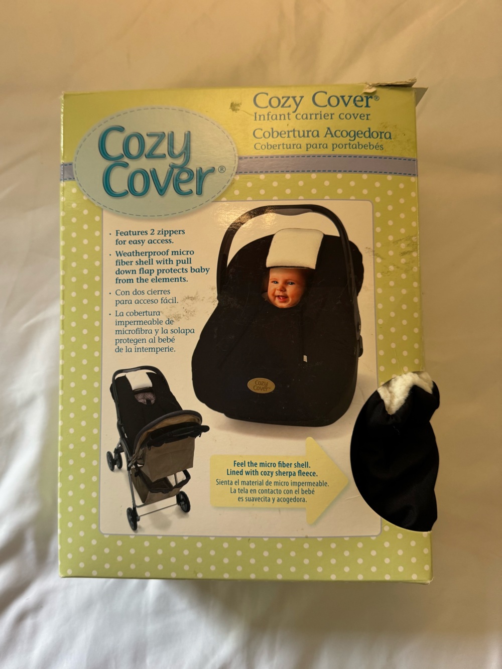 *Unopened* CozyCover Infant Car Seat Cover - Black